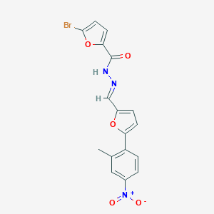 5-bromo-N'-[(5-{4-nitro-2-methylphenyl}-2-furyl)methylene]-2-furohydrazide