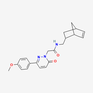 molecular formula C21H23N3O3 B4509977 N-(bicyclo[2.2.1]hept-5-en-2-ylmethyl)-2-[3-(4-methoxyphenyl)-6-oxo-1(6H)-pyridazinyl]acetamide 
