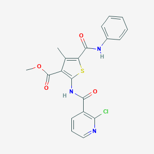 Methyl 5-(anilinocarbonyl)-2-{[(2-chloropyridin-3-yl)carbonyl]amino}-4-methylthiophene-3-carboxylate