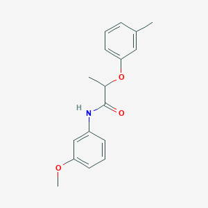 molecular formula C17H19NO3 B451000 N-(3-methoxyphenyl)-2-(3-methylphenoxy)propanamide 