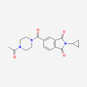 5-[(4-acetyl-1-piperazinyl)carbonyl]-2-cyclopropyl-1H-isoindole-1,3(2H)-dione