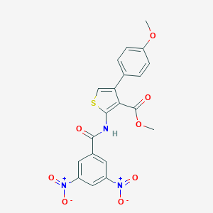 Methyl 2-({3,5-bisnitrobenzoyl}amino)-4-(4-methoxyphenyl)thiophene-3-carboxylate