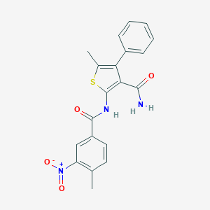 2-({3-Nitro-4-methylbenzoyl}amino)-5-methyl-4-phenylthiophene-3-carboxamide