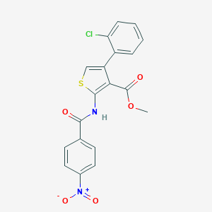 Methyl 4-(2-chlorophenyl)-2-({4-nitrobenzoyl}amino)thiophene-3-carboxylate