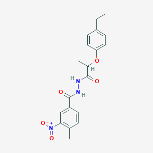 N'-[2-(4-ethylphenoxy)propanoyl]-4-methyl-3-nitrobenzohydrazide