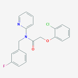 molecular formula C20H16ClFN2O2 B4510130 2-(2-chlorophenoxy)-N-(3-fluorobenzyl)-N-2-pyridinylacetamide 