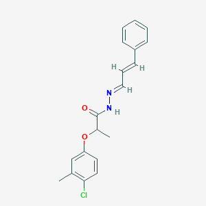 2-(4-chloro-3-methylphenoxy)-N'-(3-phenyl-2-propenylidene)propanohydrazide