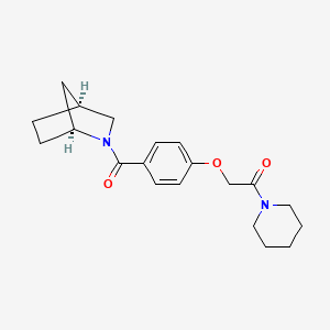 molecular formula C20H26N2O3 B4510164 (1S*,4S*)-2-[4-(2-oxo-2-piperidin-1-ylethoxy)benzoyl]-2-azabicyclo[2.2.1]heptane 