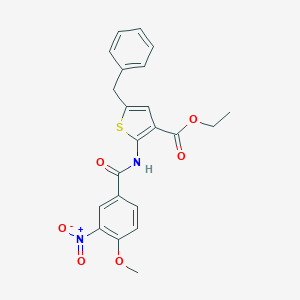 Ethyl 5-benzyl-2-({3-nitro-4-methoxybenzoyl}amino)-3-thiophenecarboxylate