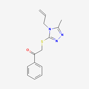 2-[(4-allyl-5-methyl-4H-1,2,4-triazol-3-yl)thio]-1-phenylethanone