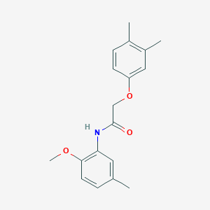 molecular formula C18H21NO3 B451020 2-(3,4-dimethylphenoxy)-N-(2-methoxy-5-methylphenyl)acetamide 