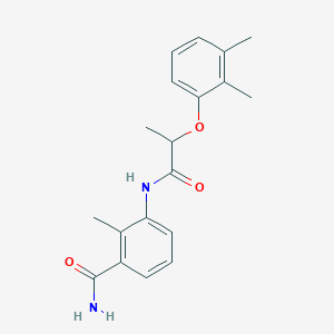 molecular formula C19H22N2O3 B4510210 3-{[2-(2,3-dimethylphenoxy)propanoyl]amino}-2-methylbenzamide 