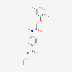 Propyl 4-{[(2,5-dimethylphenoxy)acetyl]amino}benzoate