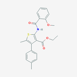 Ethyl 2-[(2-methoxybenzoyl)amino]-5-methyl-4-(4-methylphenyl)-3-thiophenecarboxylate