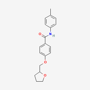 N-(4-methylphenyl)-4-(tetrahydro-2-furanylmethoxy)benzamide