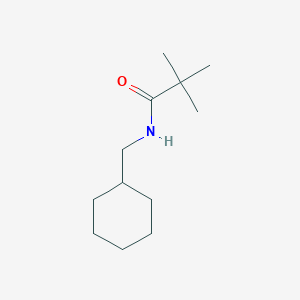 molecular formula C12H23NO B4510306 N-(cyclohexylmethyl)-2,2-dimethylpropanamide 