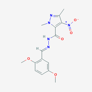 N'-(2,5-dimethoxybenzylidene)-4-nitro-1,3-dimethyl-1H-pyrazole-5-carbohydrazide