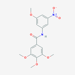 molecular formula C17H18N2O7 B451036 3,4,5-trimethoxy-N-(3-methoxy-5-nitrophenyl)benzamide 