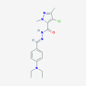 4-chloro-N'-[4-(diethylamino)benzylidene]-1,3-dimethyl-1H-pyrazole-5-carbohydrazide