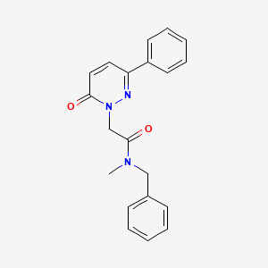 molecular formula C20H19N3O2 B4510426 N-benzyl-N-methyl-2-(6-oxo-3-phenyl-1(6H)-pyridazinyl)acetamide 