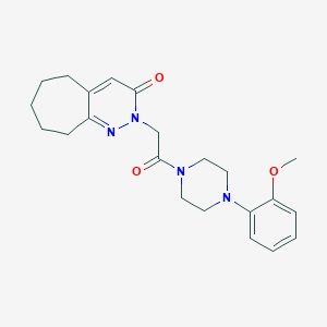 2-{2-[4-(2-methoxyphenyl)-1-piperazinyl]-2-oxoethyl}-2,5,6,7,8,9-hexahydro-3H-cyclohepta[c]pyridazin-3-one