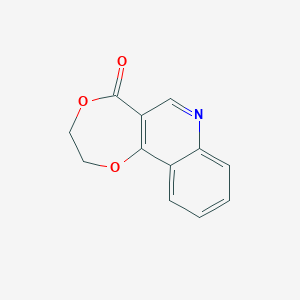 molecular formula C12H9NO3 B4510436 2,3-dihydro-5H-[1,4]dioxepino[6,5-c]quinolin-5-one 