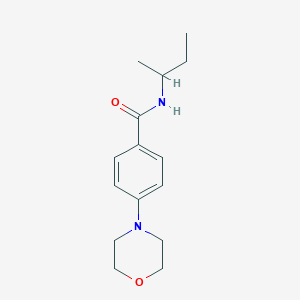 molecular formula C15H22N2O2 B4510440 N-(sec-butyl)-4-(4-morpholinyl)benzamide 