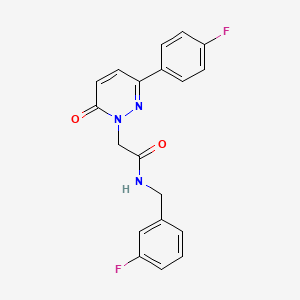 molecular formula C19H15F2N3O2 B4510448 N-(3-fluorobenzyl)-2-[3-(4-fluorophenyl)-6-oxo-1(6H)-pyridazinyl]acetamide 