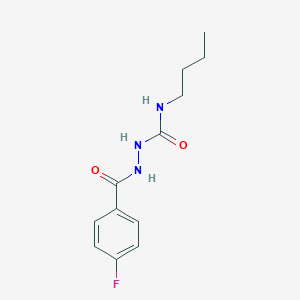 molecular formula C12H16FN3O2 B451045 N-butyl-2-(4-fluorobenzoyl)hydrazinecarboxamide 