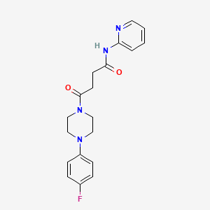 4-[4-(4-fluorophenyl)-1-piperazinyl]-4-oxo-N-2-pyridinylbutanamide