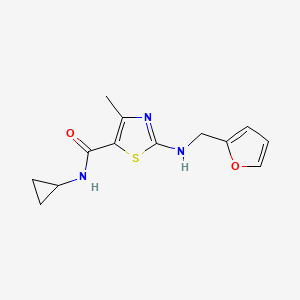 N-cyclopropyl-2-[(2-furylmethyl)amino]-4-methyl-1,3-thiazole-5-carboxamide