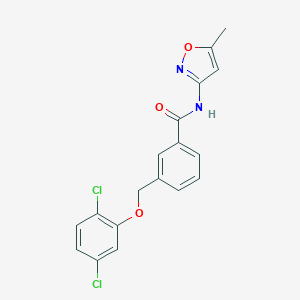 3-[(2,5-dichlorophenoxy)methyl]-N-(5-methyl-1,2-oxazol-3-yl)benzamide