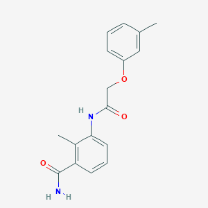 2-methyl-3-{[(3-methylphenoxy)acetyl]amino}benzamide