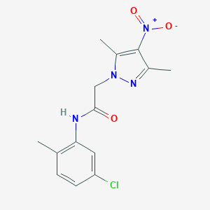 N-(5-chloro-2-methylphenyl)-2-{4-nitro-3,5-dimethyl-1H-pyrazol-1-yl}acetamide