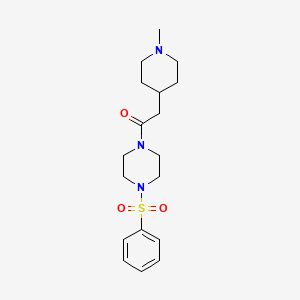 1-[(1-methyl-4-piperidinyl)acetyl]-4-(phenylsulfonyl)piperazine