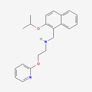 molecular formula C21H24N2O2 B4510546 N-[(2-isopropoxy-1-naphthyl)methyl]-2-(2-pyridinyloxy)ethanamine 