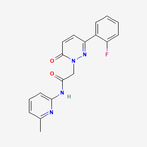 2-[3-(2-fluorophenyl)-6-oxo-1(6H)-pyridazinyl]-N-(6-methyl-2-pyridinyl)acetamide