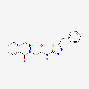 molecular formula C19H15N5O2S B4510600 N-(5-benzyl-1,3,4-thiadiazol-2-yl)-2-(1-oxo-2(1H)-phthalazinyl)acetamide 