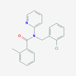 molecular formula C20H17ClN2O B4510604 N-(2-chlorobenzyl)-2-methyl-N-2-pyridinylbenzamide 