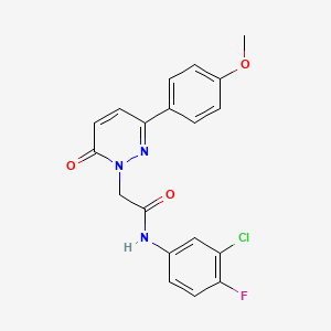 N-(3-chloro-4-fluorophenyl)-2-[3-(4-methoxyphenyl)-6-oxo-1(6H)-pyridazinyl]acetamide