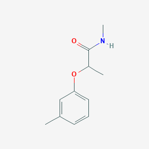molecular formula C11H15NO2 B4510626 N-methyl-2-(3-methylphenoxy)propanamide 