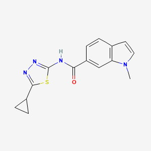 N-(5-cyclopropyl-1,3,4-thiadiazol-2-yl)-1-methyl-1H-indole-6-carboxamide