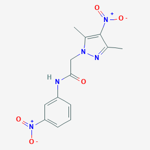 2-(3,5-dimethyl-4-nitro-1H-pyrazol-1-yl)-N-(3-nitrophenyl)acetamide