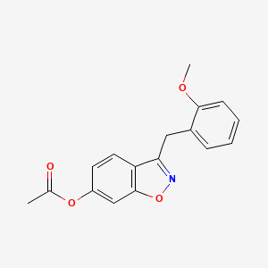 3-(2-methoxybenzyl)-1,2-benzisoxazol-6-yl acetate