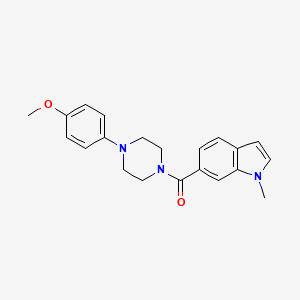 6-{[4-(4-methoxyphenyl)-1-piperazinyl]carbonyl}-1-methyl-1H-indole