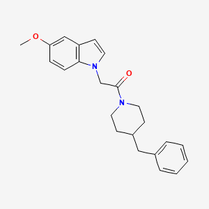 molecular formula C23H26N2O2 B4510742 1-[2-(4-benzyl-1-piperidinyl)-2-oxoethyl]-5-methoxy-1H-indole 