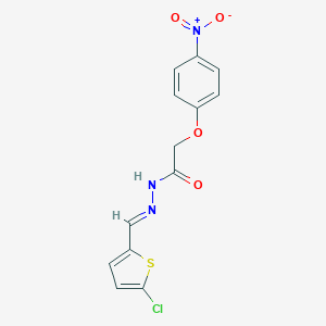 N'-[(5-chloro-2-thienyl)methylene]-2-{4-nitrophenoxy}acetohydrazide