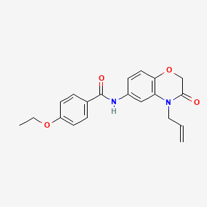 molecular formula C20H20N2O4 B4510784 N-(4-allyl-3-oxo-3,4-dihydro-2H-1,4-benzoxazin-6-yl)-4-ethoxybenzamide 