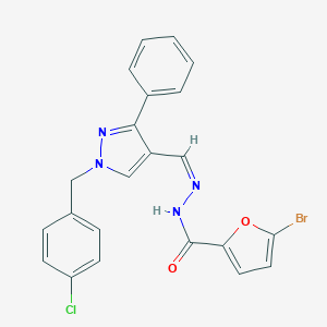 5-bromo-N'-{[1-(4-chlorobenzyl)-3-phenyl-1H-pyrazol-4-yl]methylene}-2-furohydrazide