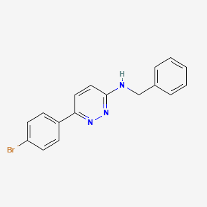 molecular formula C17H14BrN3 B4510793 N-benzyl-6-(4-bromophenyl)-3-pyridazinamine 